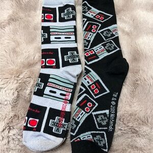 Nintendo NES Controller Crew Socks, 2 pairs